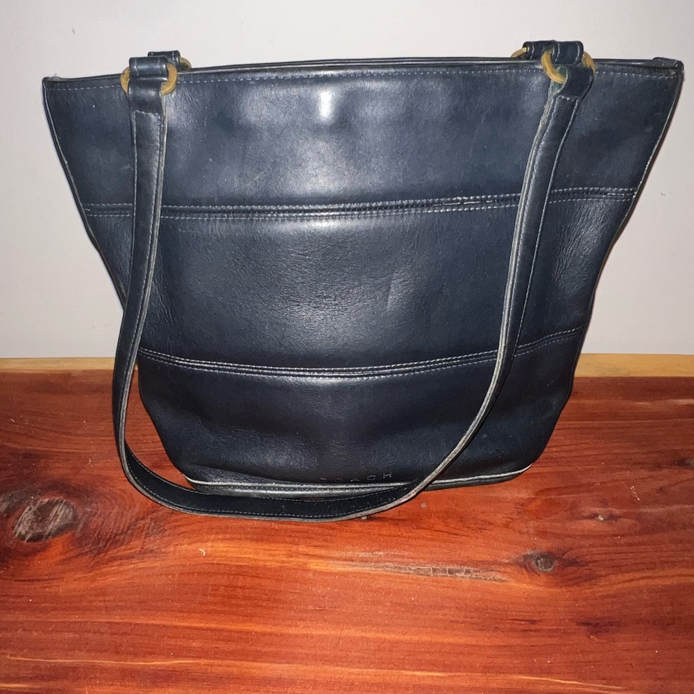 Vintage Coach #9098 Tribeca Leather Shopping Bag
